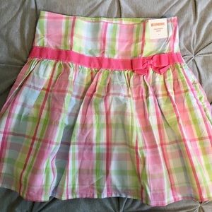 NWT, Plaid Skirt (lined), Size 6